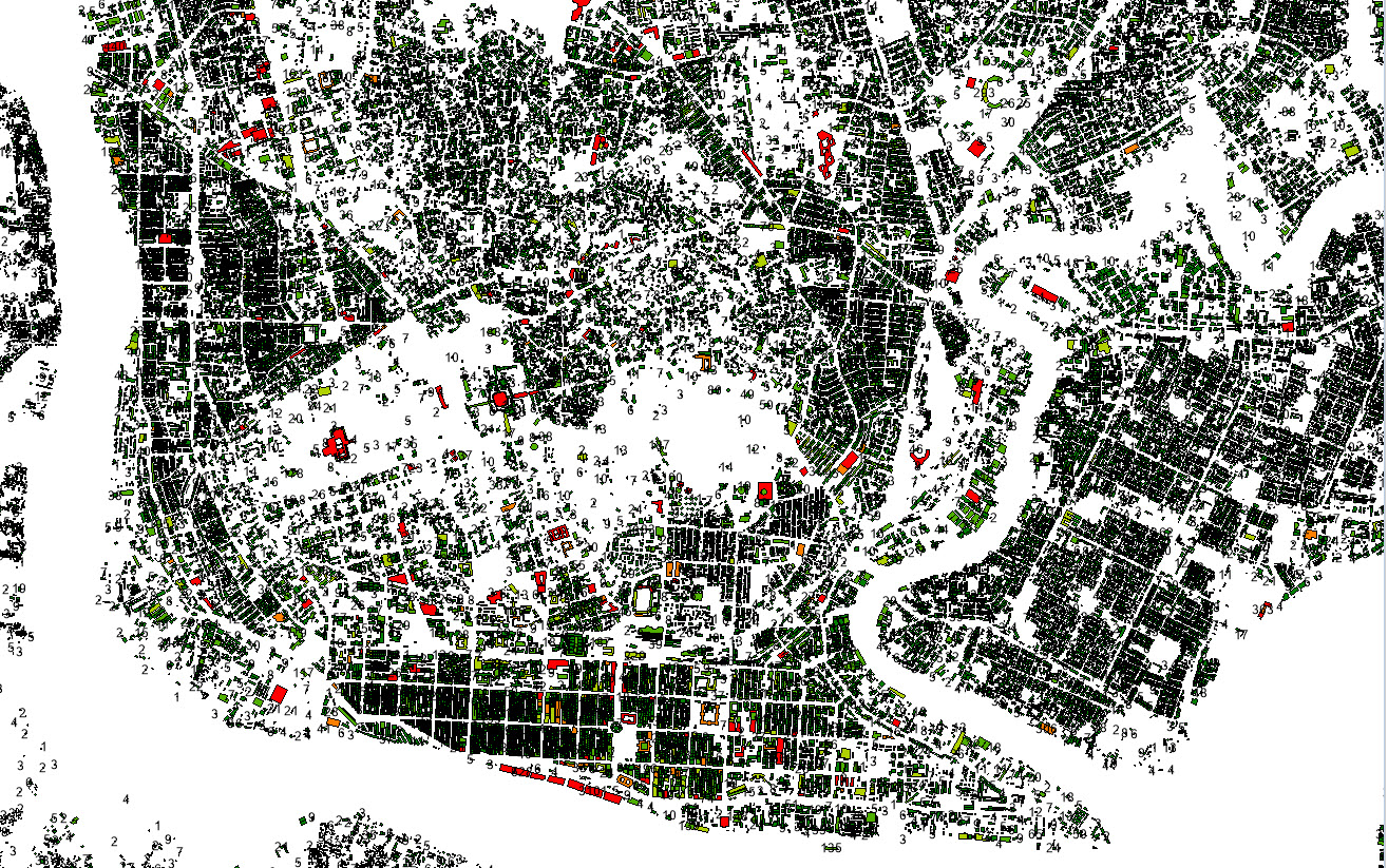 Population density map sample