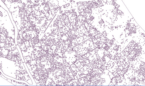 Population distribution polygons by administrative boundary